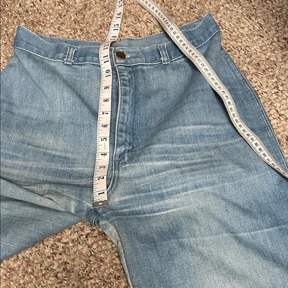 Vintage 70s/80s high rise rebel woMen's Blue Jeans - Picture 7 of 9